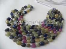 Multi Sapphire Faceted Oval